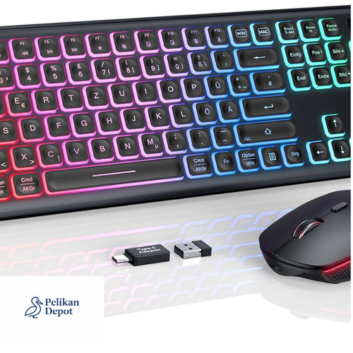 Kabellose tastatur und - tastatur,